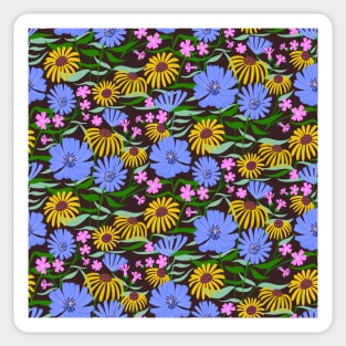 Blue Summer flowers Sticker